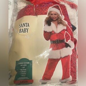 Santa Baby Women's Red & White Holiday Costume